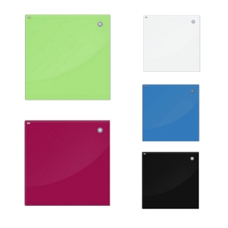 Tablica szklana magnetyczna 45×45, kolorowa