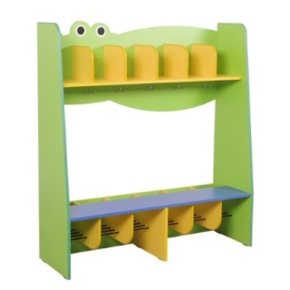 Szatnia przedszkolna Krokodyl, półka na buty, siedzisko