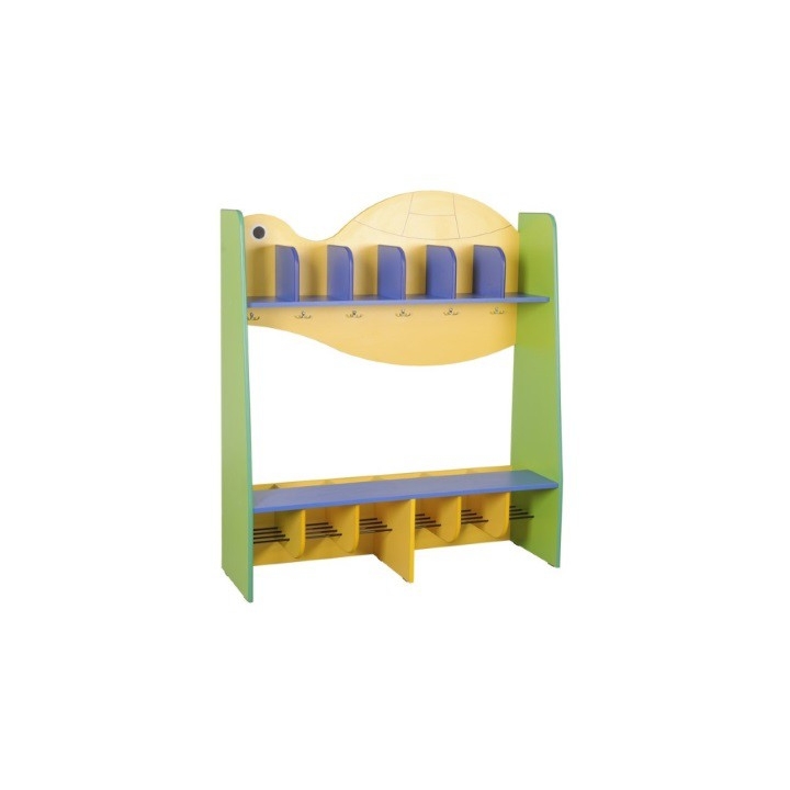 Szatnia szkolna, przedszkolna Żółw, idealna do żłobków, półka na buty