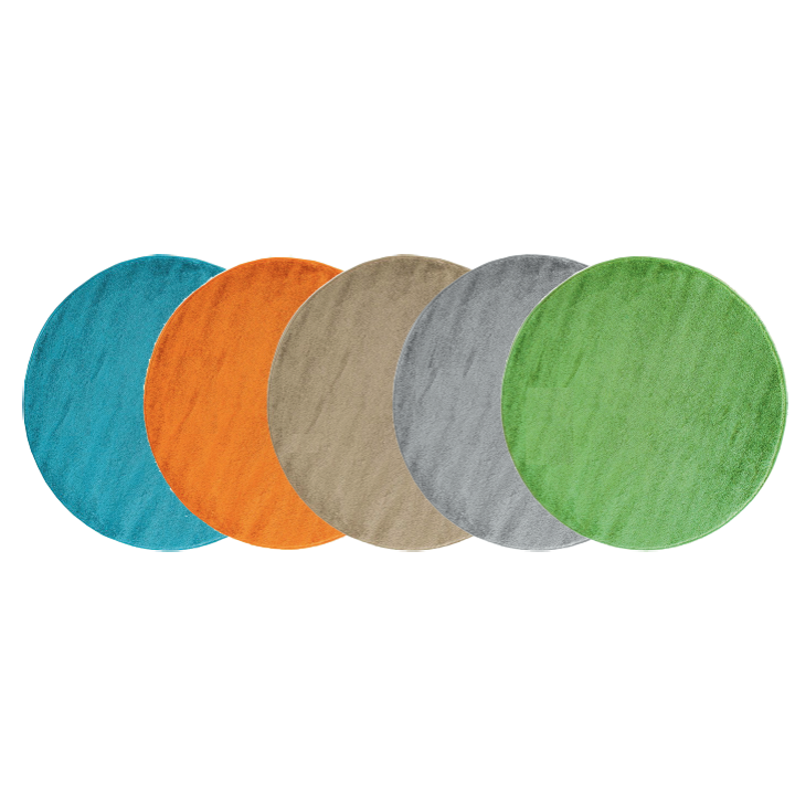 Dywan jednokolorowy okrągły Certyfikat "BEZPIECZNY DLA DZIECKA"