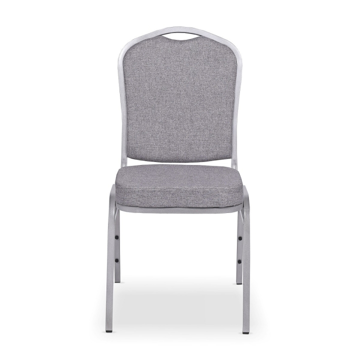 Krzesło konferencyjne Expert, jasnoszara tapicerka