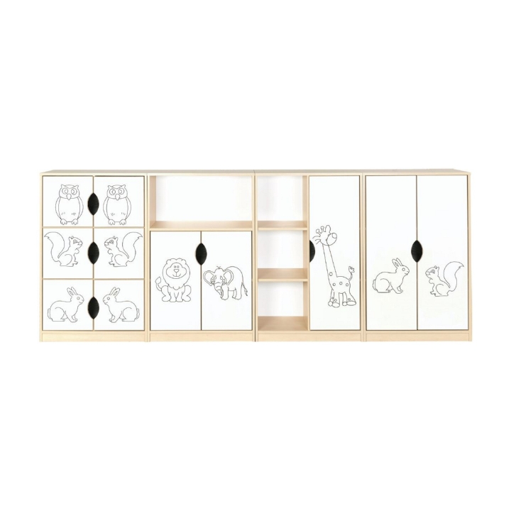 Zestaw regałów przedszkolnych Sawanna 2 | Darmowa dostawa dla szkół i placówek publicnych