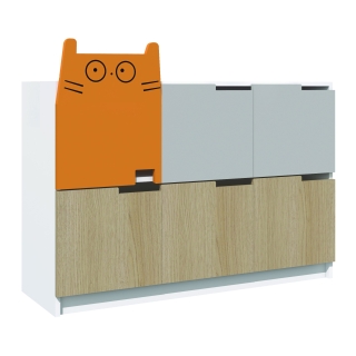 Regał do żłobka i przedszkola Kot PU09 | Darmowa dostawa dla szkół i placówek publicznych