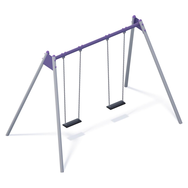 Huśtawka wahadłowa metalowa podwójna 2,5M gold