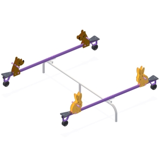 Huśtawka wagowa ważka króliczki