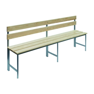 Ławka szatniowa Adam z oparciem - deski sosnowe