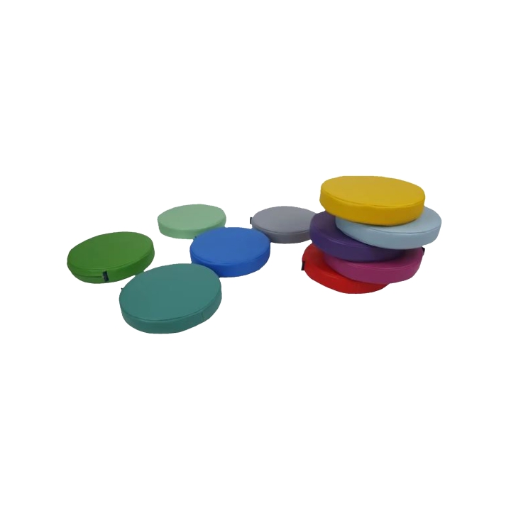 Zestaw klocków piankowych - Poduszki okrągłe 35x5 cm - 10 szt.