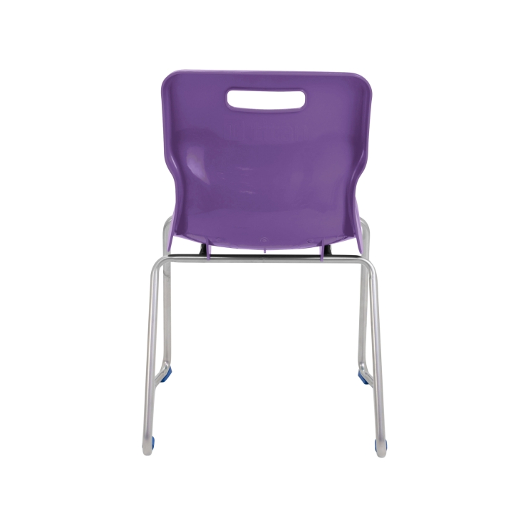 Krzesło na płozach Titan, siedzisko polipropylenowe, stalowa rama