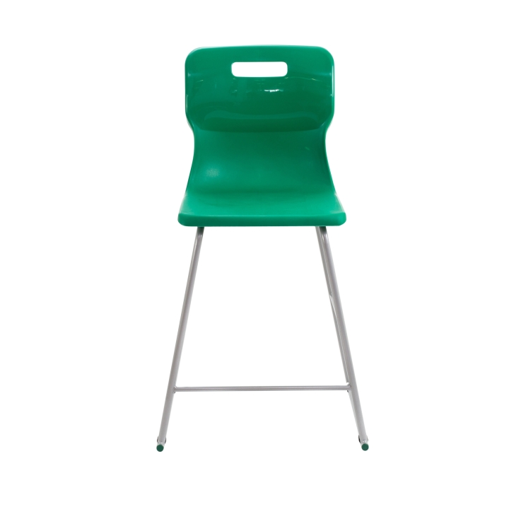 Krzesło Titan laboratoryjne wysokie, wygodne siedzisko z polipropylenu