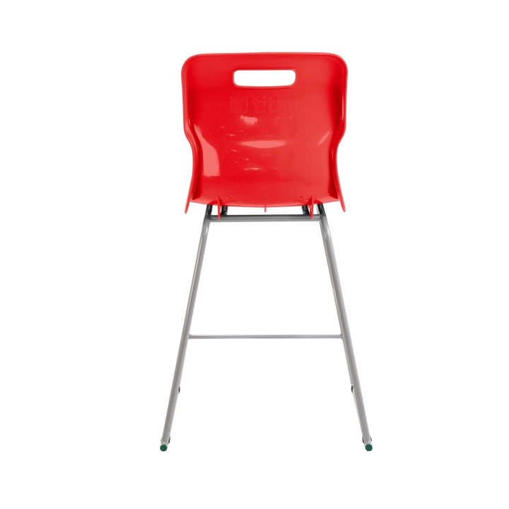 Krzesło Titan laboratoryjne wysokie, wygodne siedzisko z polipropylenu