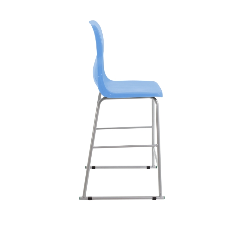 Krzesło Titan laboratoryjne wysokie, wygodne siedzisko z polipropylenu