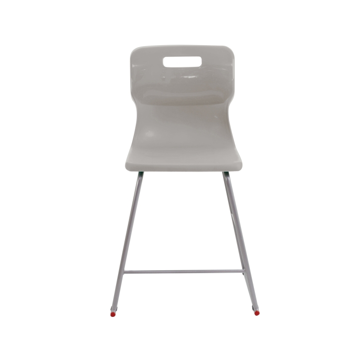 Krzesło Titan laboratoryjne wysokie, wygodne siedzisko z polipropylenu