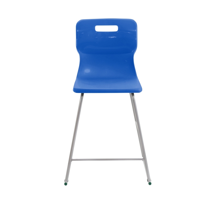 Krzesło Titan laboratoryjne wysokie, wygodne siedzisko z polipropylenu