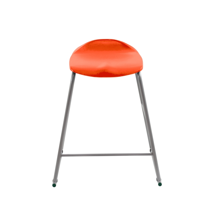 Stołek laboratoryjny Titan, jednoczęściowe polipropylenowe siedzisko