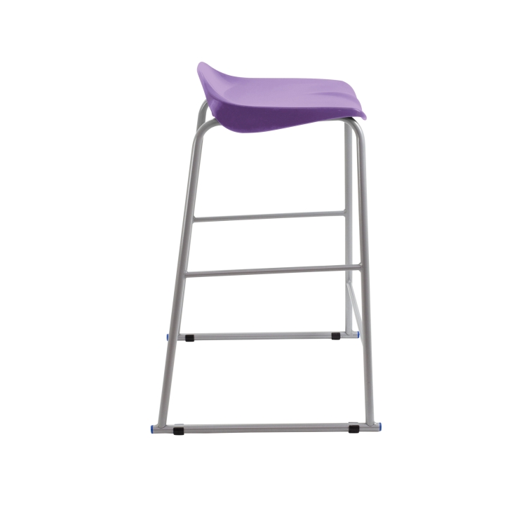 Stołek laboratoryjny Titan, jednoczęściowe polipropylenowe siedzisko