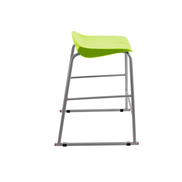 Stołek laboratoryjny Titan, jednoczęściowe polipropylenowe siedzisko