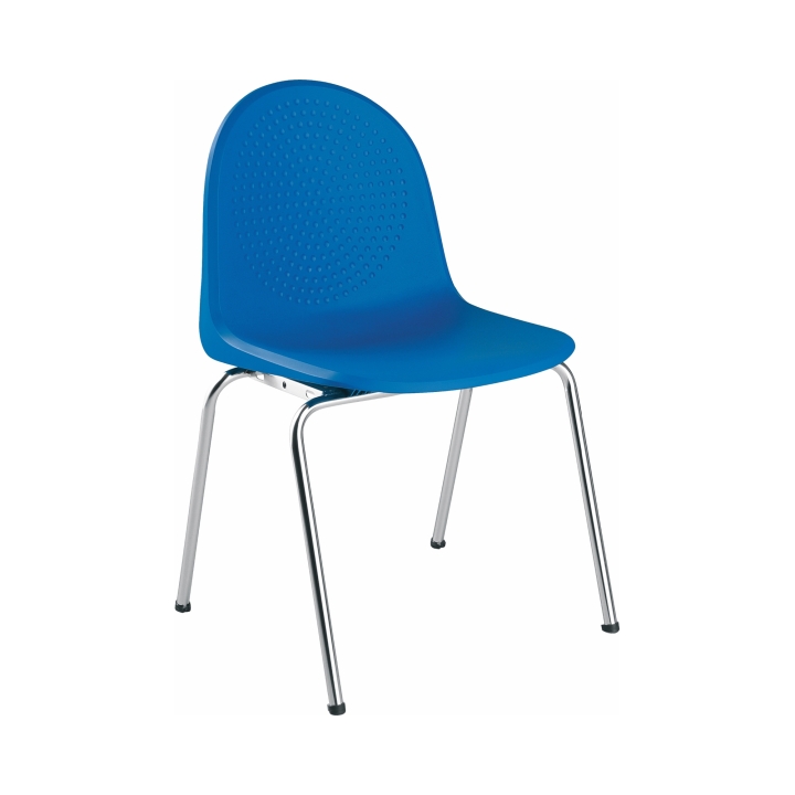 Krzesło kubełkowe AMIGO z tworzywa, metalowy stelaż