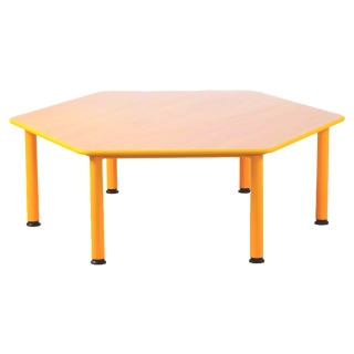 Stół do przedszkola i żłobka Domino, stół sześciokątny