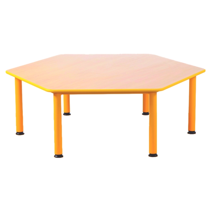 Stół do przedszkola i żłobka Domino, stół sześciokątny