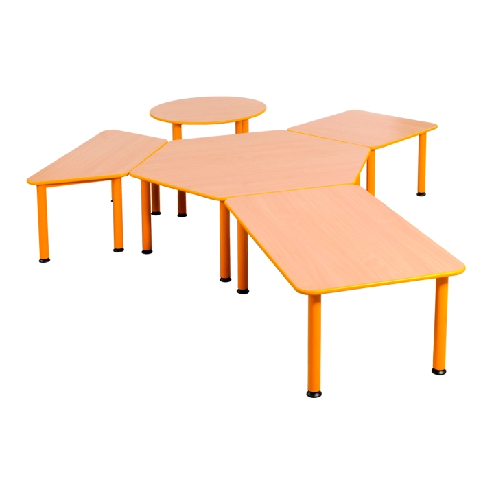 Stół przedszkolny regulowany 1-3 Domino prostokątny | Certyfikat Jakości