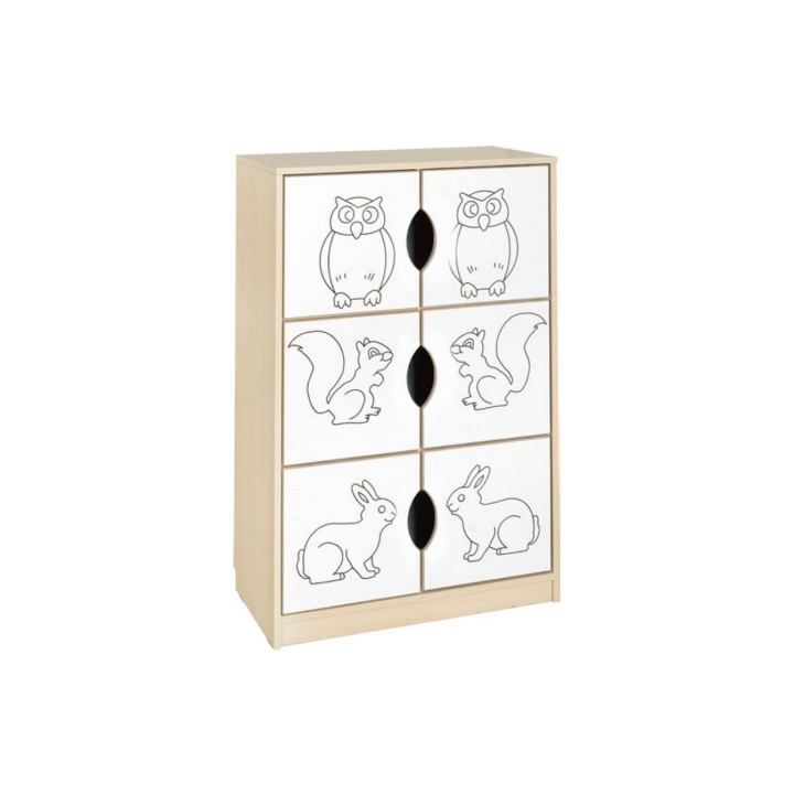 Regał przedszkolny Sawanna SW04 | Producent mebli do szkół i przedszkoli