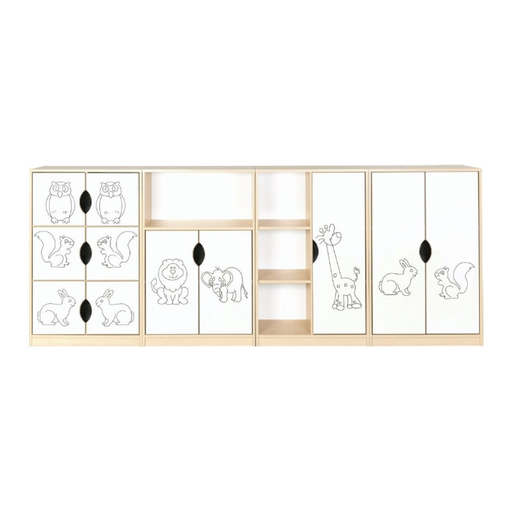 Zestaw regałów przedszkolnych Sawanna 2 | Darmowa dostawa dla szkół i placówek publicnych