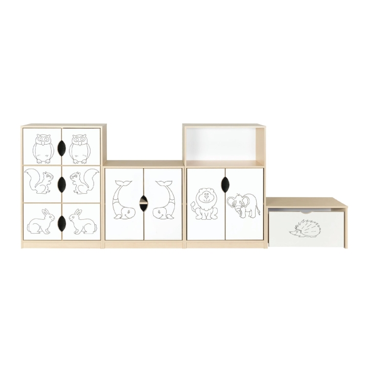 Zestaw regałów przedszkolnych Sawanna 1