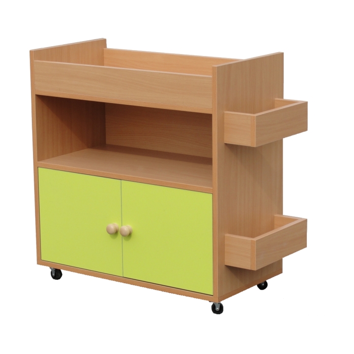 Szafka z pojemnikami Plastuś 1, idealna do pracowni plastycznej