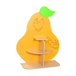 Owocowy kącik czytelniczy, na zabawki w kształcie gruszki