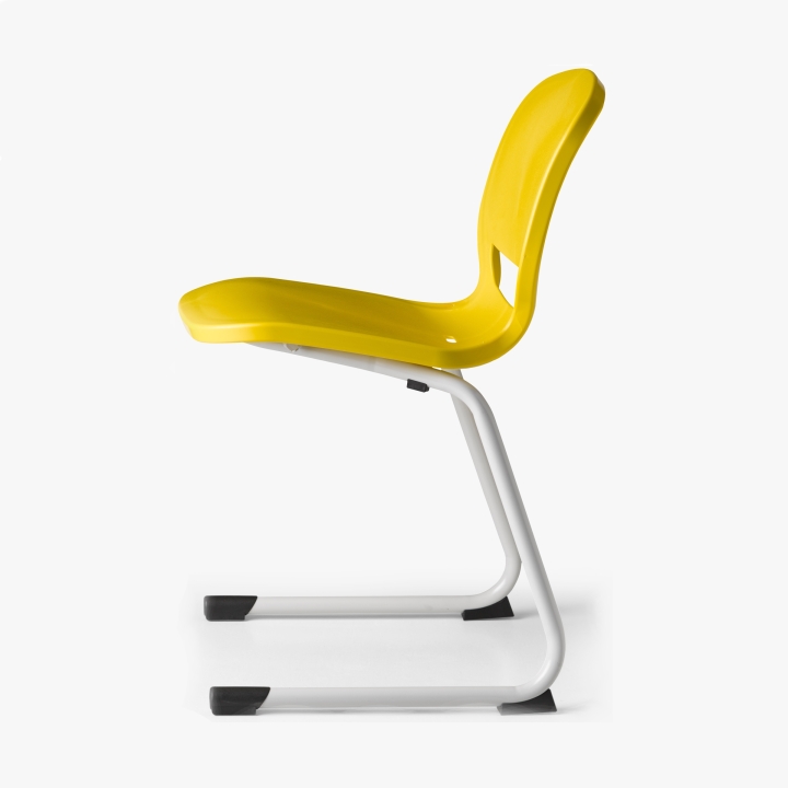 Krzesło szkolne Ergos Shell Pole z polipropylenu | Meble i pomoce dydaktyczne