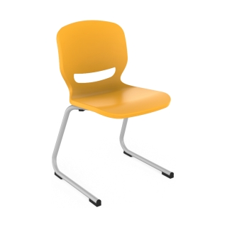 Krzesło szkolne Ergos Shell Pole z polipropylenu | Meble i pomoce dydaktyczne