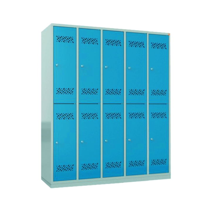 Szafka szkolna metalowa wys. 180 cm, 10 skrytek