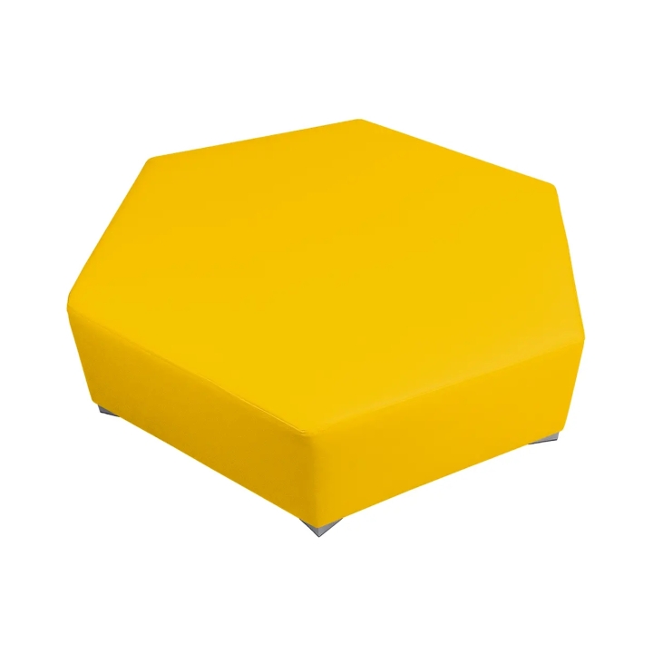 Siedzisko sześciobok Emi, strefa wypoczynku dla dzieci, piankowe siedzisko