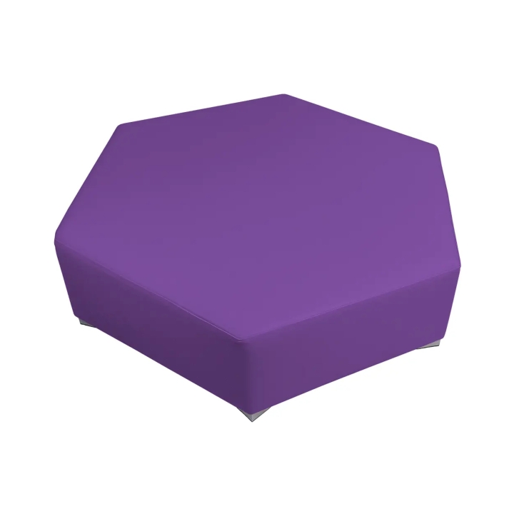 Siedzisko sześciobok Emi, strefa wypoczynku dla dzieci, piankowe siedzisko