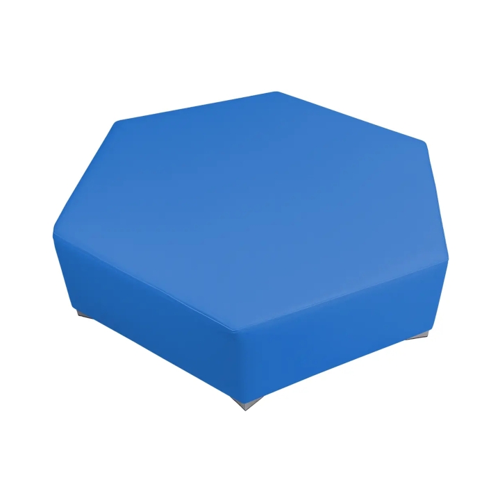 Siedzisko sześciobok Emi, strefa wypoczynku dla dzieci, piankowe siedzisko