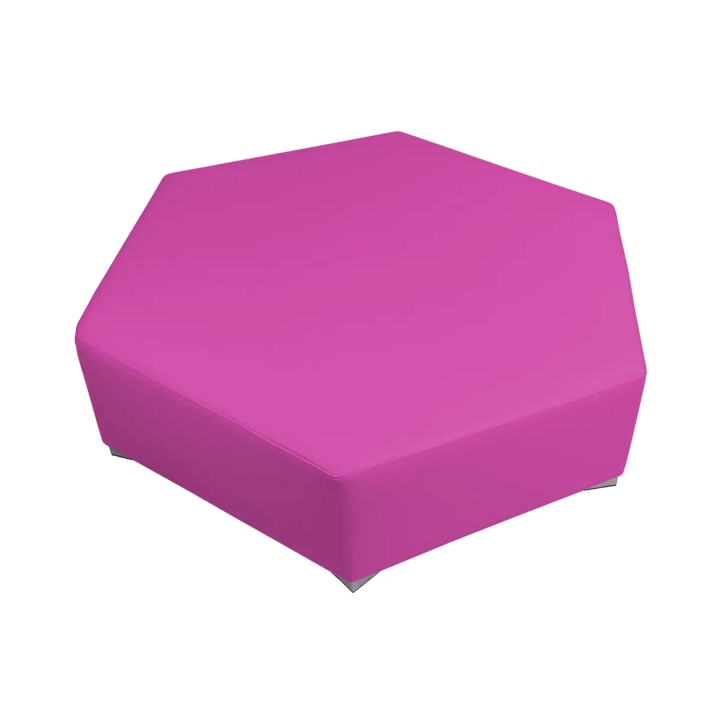 Siedzisko sześciobok Emi, strefa wypoczynku dla dzieci, piankowe siedzisko