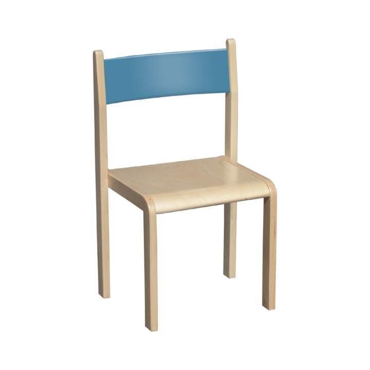 Kolorowe krzesło przedszkolne, krzesełko Miś kolor, certyfikat jakości