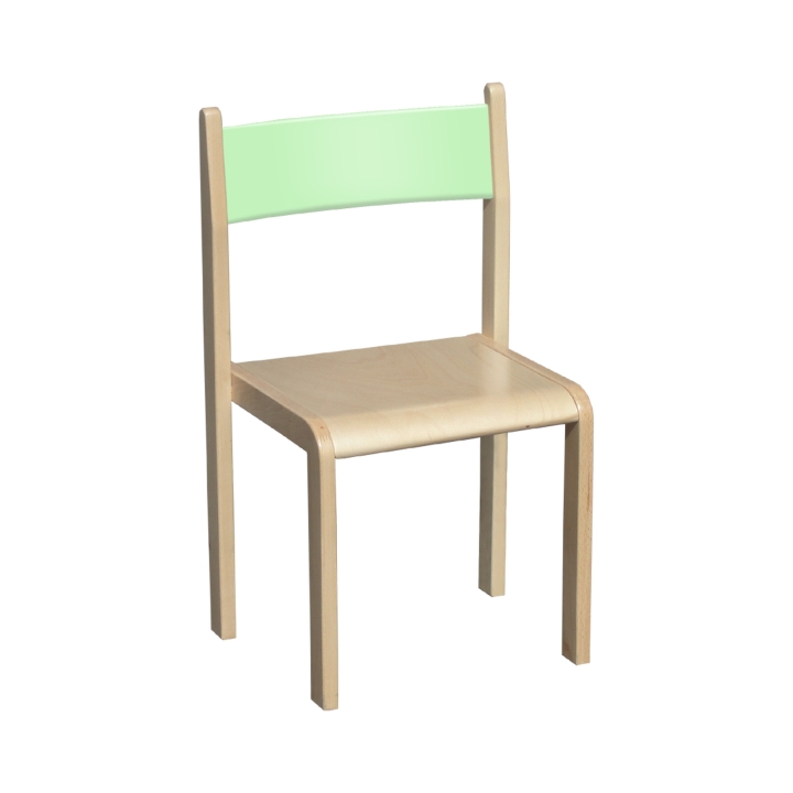 Kolorowe krzesło przedszkolne, krzesełko Miś kolor, certyfikat jakości