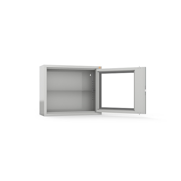 Szafa medyczna wisząca 1-drzwiowa, drzwi hartowane