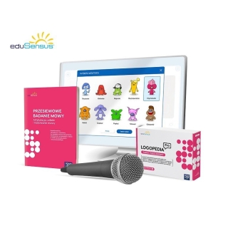 Logopedia PRO - pakiet podstawowy, 1000 ćwiczeń multimedialnych i ponad 230 kart pracy do wydruku