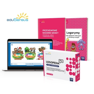 Logopedia PRO - pakiet poszerzony, 13 specjalistycznych multimedialnych modułów logopedycznych, wzbogacony o mobilną Aplikację L