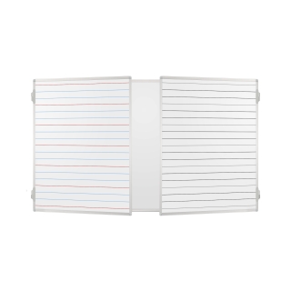 Tablica lakierowana tryptyk z liniaturą - biały 300x100