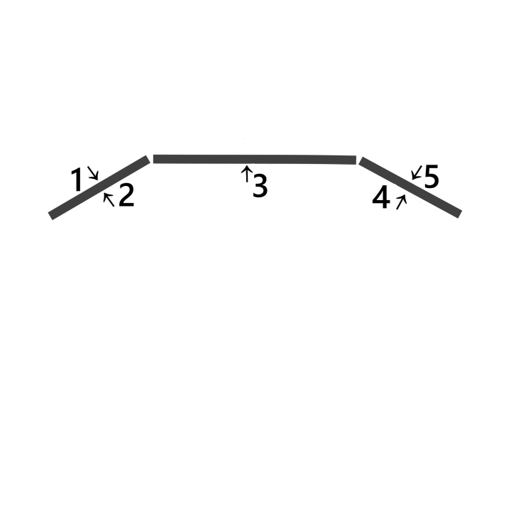 Tablica tryptyk ceramiczna z liniaturą - zielony, powierzchnia magnetyczna
