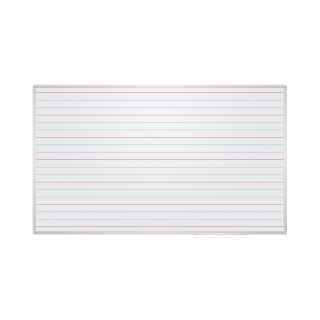 Tablica szkolna pow. ceramiczna z liniaturą - biały