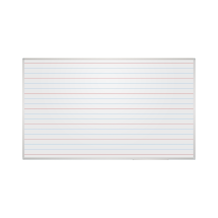 Tablica szkolna lakierowana z liniaturą - biały, powierzchnia suchościeralna