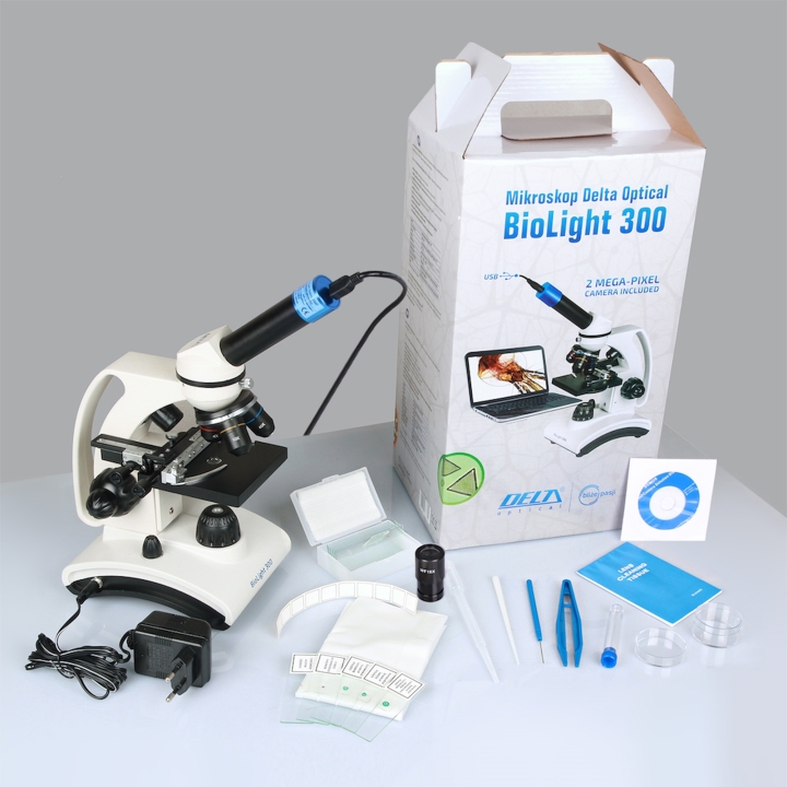 Mikroskop Delta Optical BioLight 300 z kamerą Delta Optical DLT-Cam Basic 2 MP