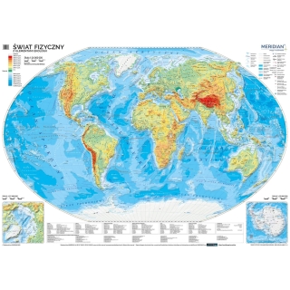 Świat fizyczny z elementami ekologii - mapa ścienna