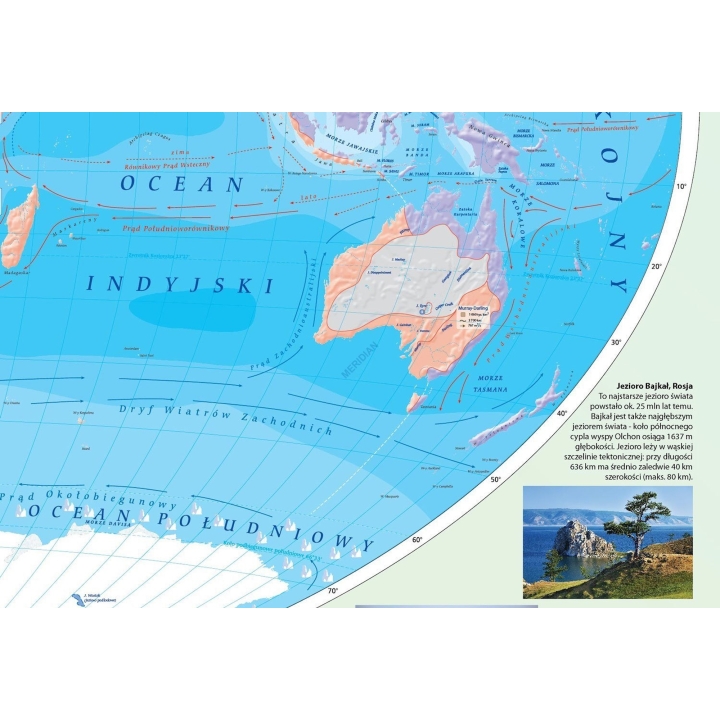 Hydrografia świata - mapa ścienna