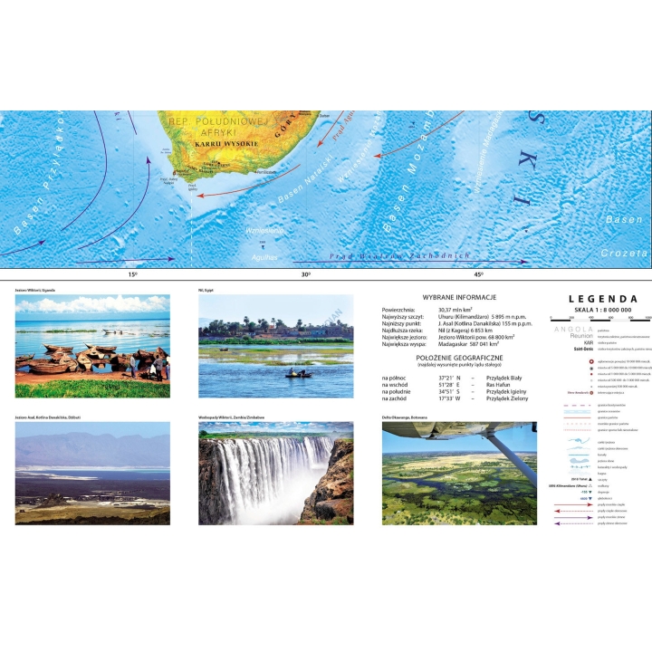 Afryka - mapa fizyczna