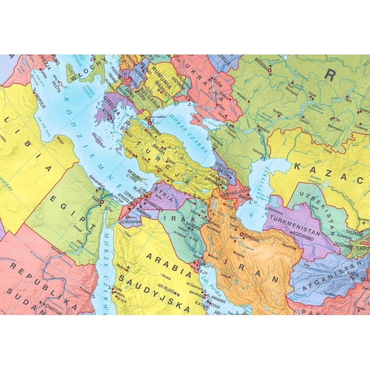 Afryka - ścienna mapa polityczna